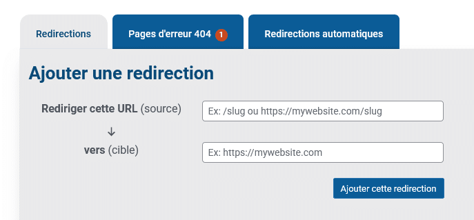 Ajout d'une redirection 301 dans WordPress avec SEOKEY