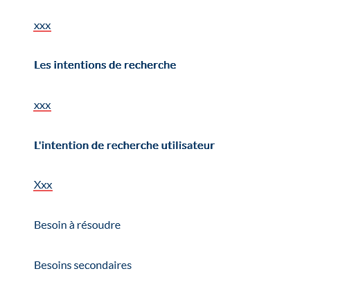 Ebauche du plan d'un article