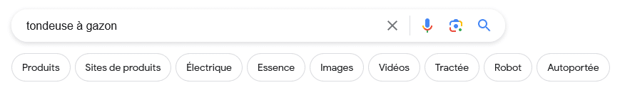 Les filtres de recherche de Google