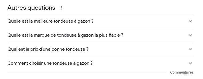 Les questions posées par les internautes dans Google : les PAA