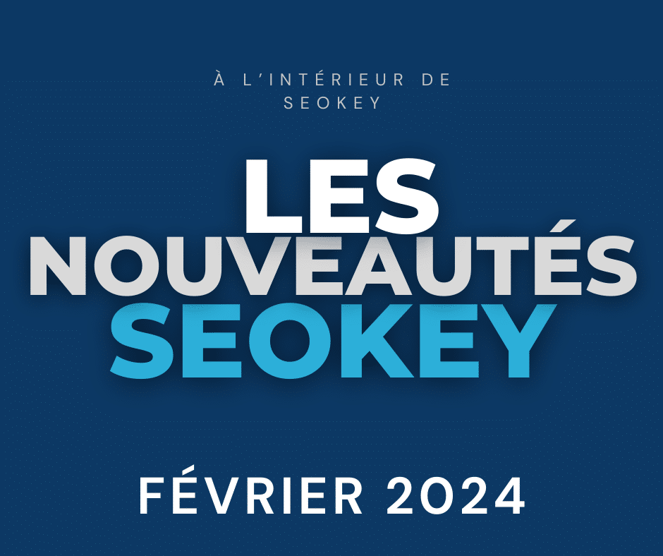 Nouveautés SEOKEY