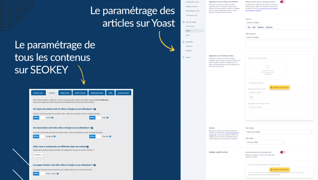 Comparaison Yoast et SEOKEY